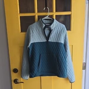 Two-Tone Quilted Sweater